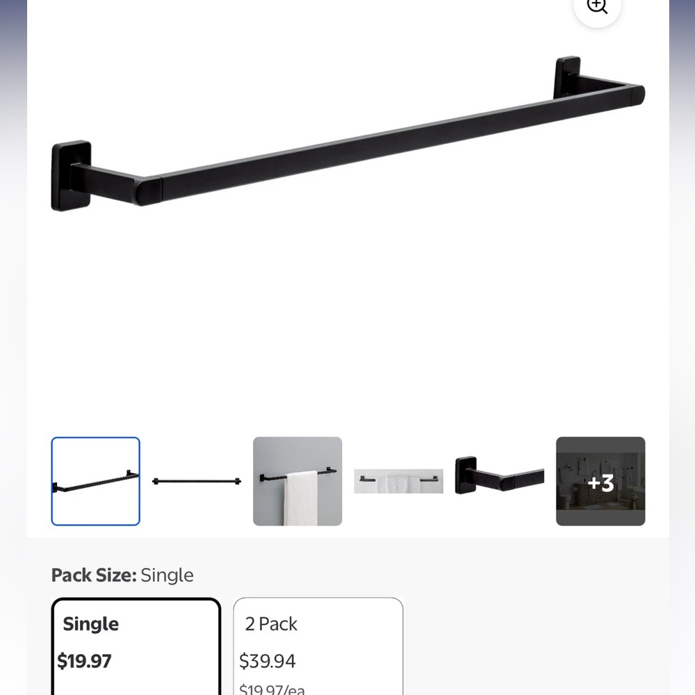 Better Homes & Gardens 24” Towel Bar